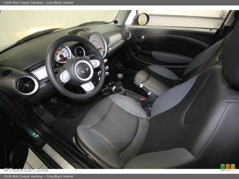 Grey/Black 2008 Mini Cooper Interiors