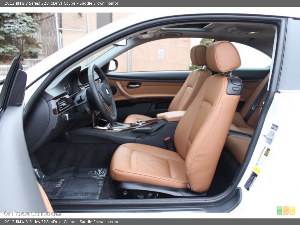Saddle Brown Interior Front Seat for the 2012 BMW 3 Series 328i xDrive Coupe #77017863
