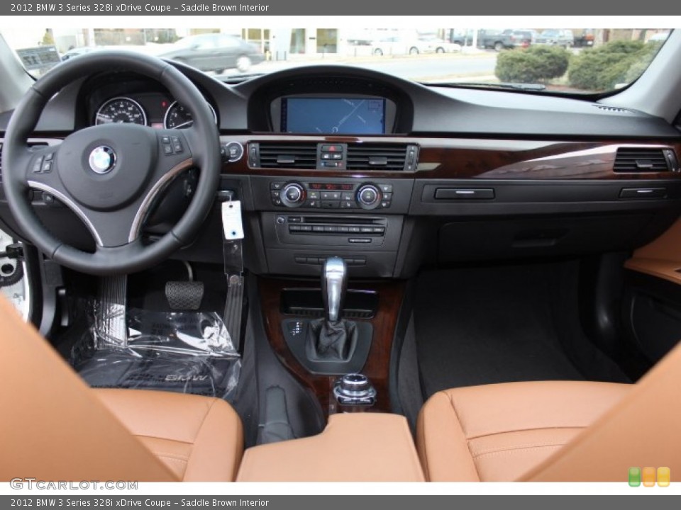 Saddle Brown Interior Dashboard for the 2012 BMW 3 Series 328i xDrive Coupe #77017911
