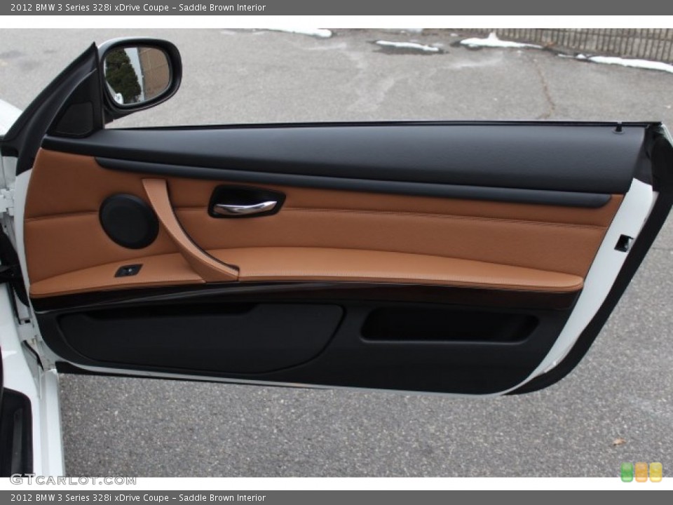 Saddle Brown Interior Door Panel for the 2012 BMW 3 Series 328i xDrive Coupe #77018099