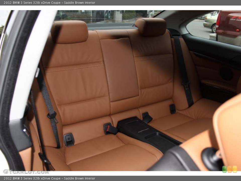 Saddle Brown Interior Rear Seat for the 2012 BMW 3 Series 328i xDrive Coupe #77018121