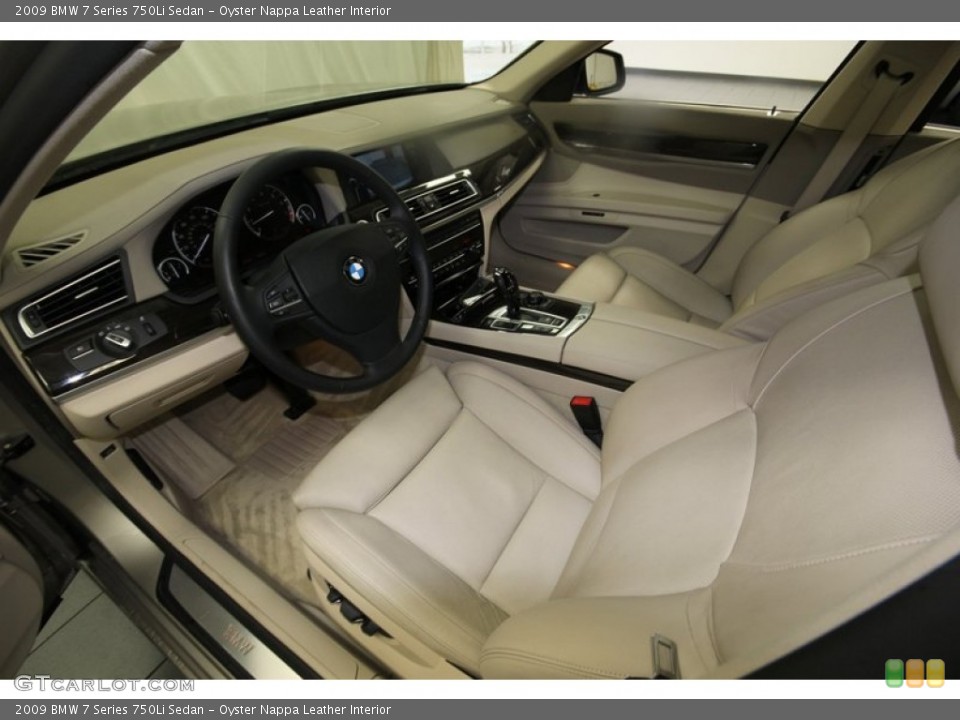 Oyster Nappa Leather Interior Prime Interior for the 2009 BMW 7 Series 750Li Sedan #77018127
