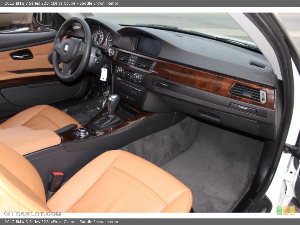 Saddle Brown Interior Dashboard for the 2012 BMW 3 Series 328i xDrive Coupe #77018142