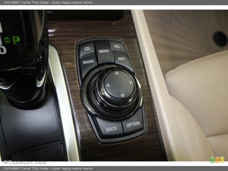 Oyster Nappa Leather Interior Controls for the 2009 BMW 7 Series 750Li Sedan #77018385