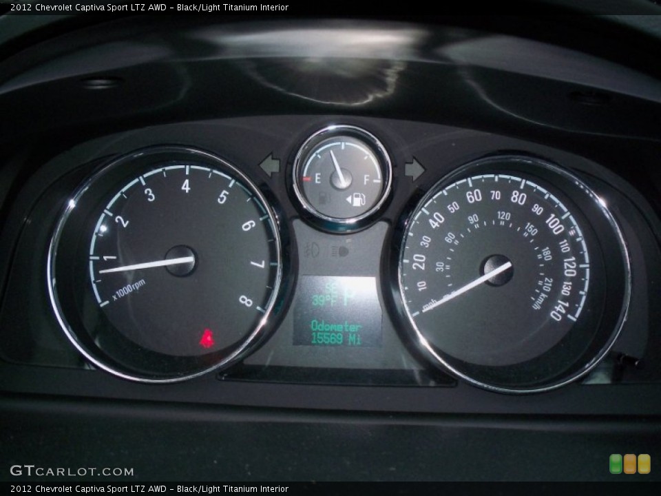 Black/Light Titanium Interior Gauges for the 2012 Chevrolet Captiva Sport LTZ AWD #77020335