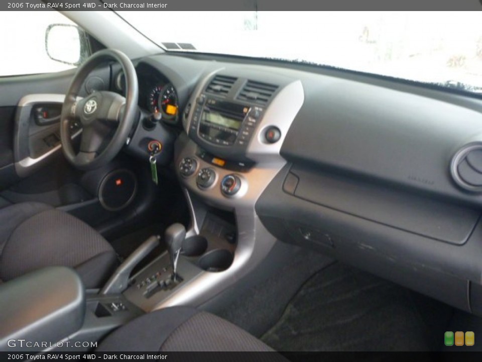 Dark Charcoal Interior Dashboard for the 2006 Toyota RAV4 Sport 4WD #77020519