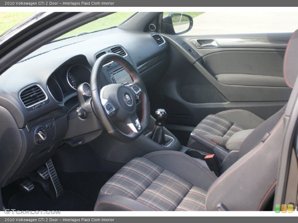 Interlagos Plaid Cloth Interior Prime Interior for the 2010 Volkswagen GTI 2 Door #77022144