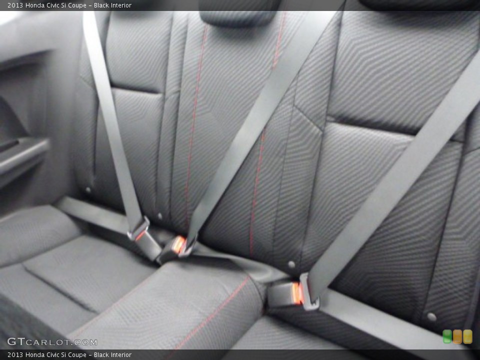 Black Interior Rear Seat for the 2013 Honda Civic Si Coupe #77022546