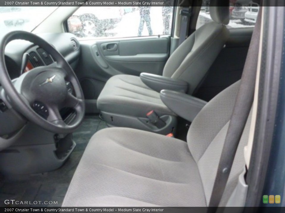 Medium Slate Gray Interior Front Seat for the 2007 Chrysler Town & Country  #77022589
