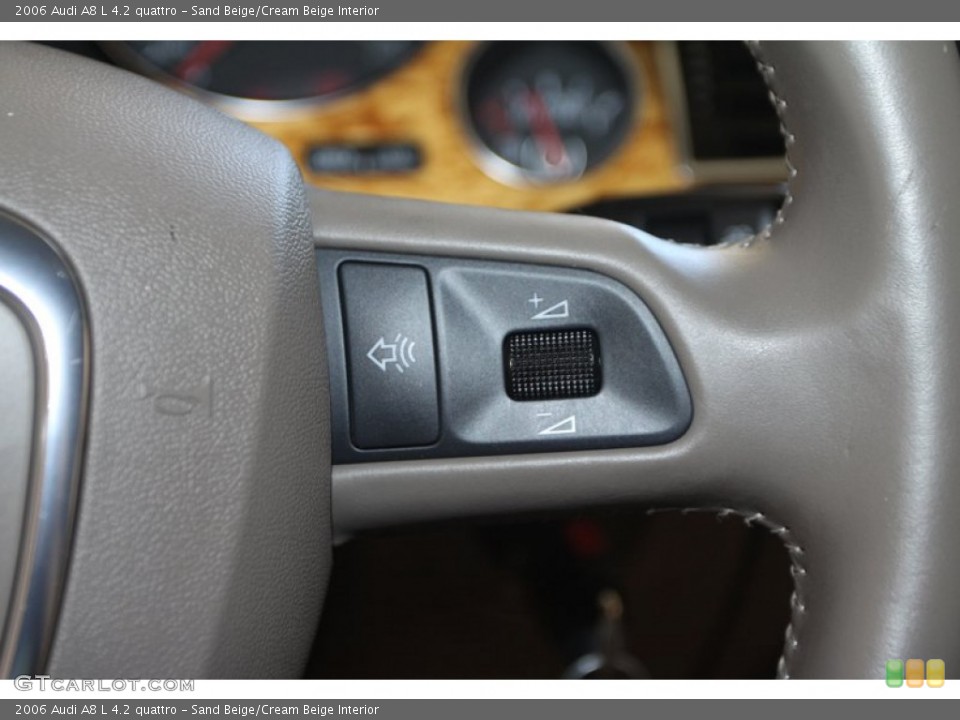Sand Beige/Cream Beige Interior Controls for the 2006 Audi A8 L 4.2 quattro #77022639