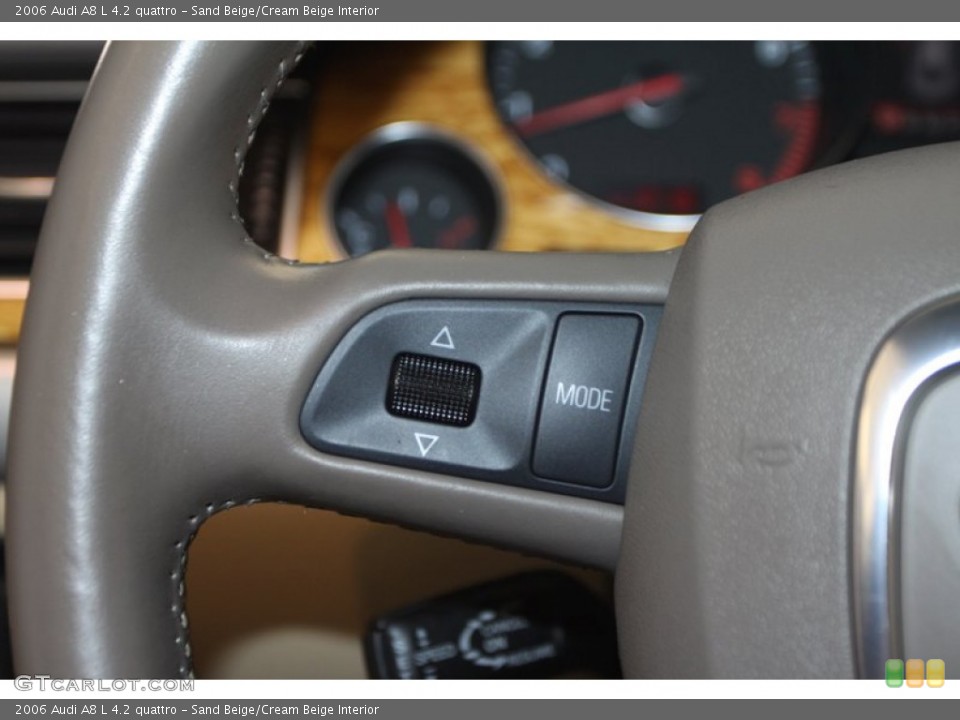 Sand Beige/Cream Beige Interior Controls for the 2006 Audi A8 L 4.2 quattro #77022660