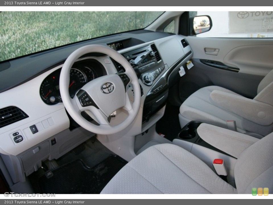 Light Gray Interior Prime Interior for the 2013 Toyota Sienna LE AWD #77022689
