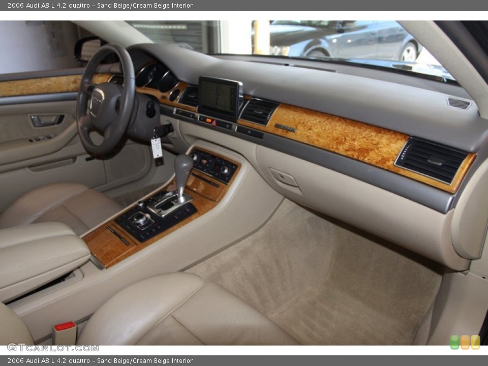 Sand Beige/Cream Beige Interior Dashboard for the 2006 Audi A8 L 4.2 quattro #77022813