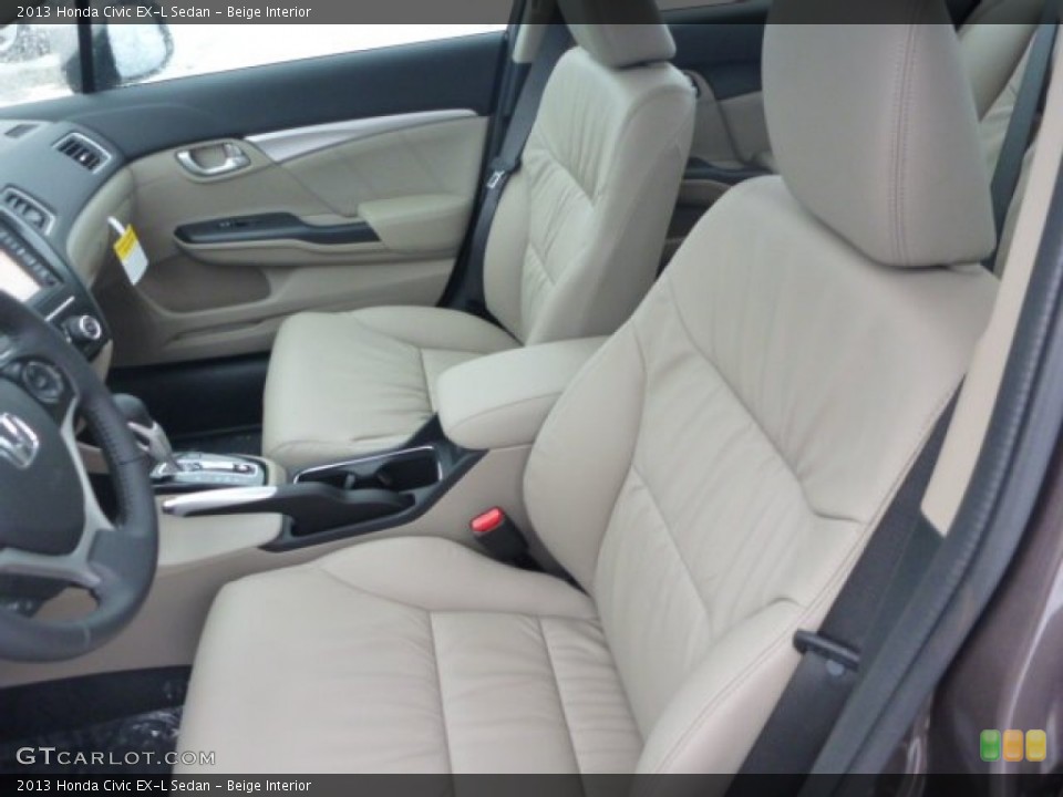Beige Interior Photo for the 2013 Honda Civic EX-L Sedan #77022948