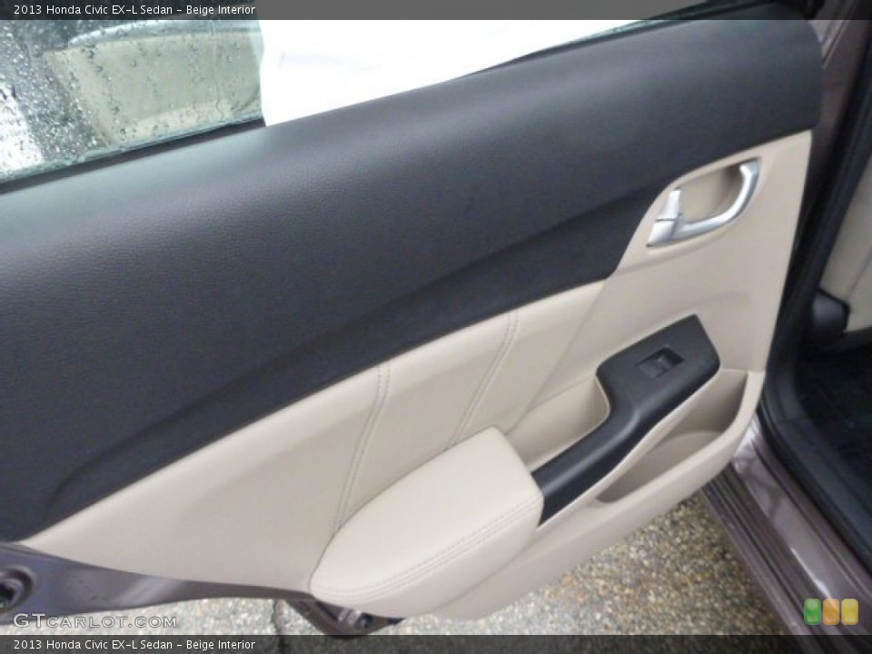 Beige Interior Door Panel for the 2013 Honda Civic EX-L Sedan #77023008