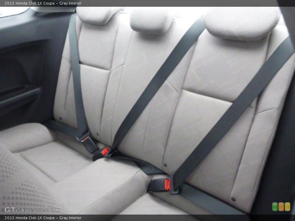 Gray Interior Rear Seat for the 2013 Honda Civic LX Coupe #77023411