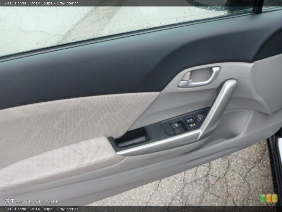 Gray Interior Door Panel for the 2013 Honda Civic LX Coupe #77023464
