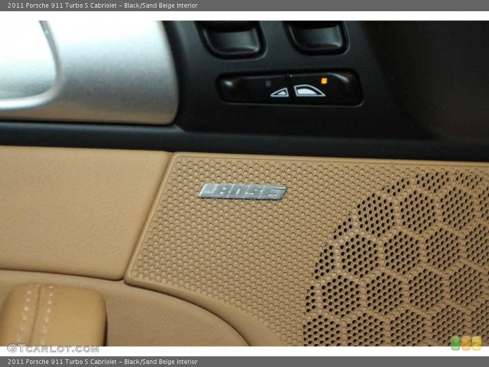 Black/Sand Beige Interior Audio System for the 2011 Porsche 911 Turbo S Cabriolet #77023467