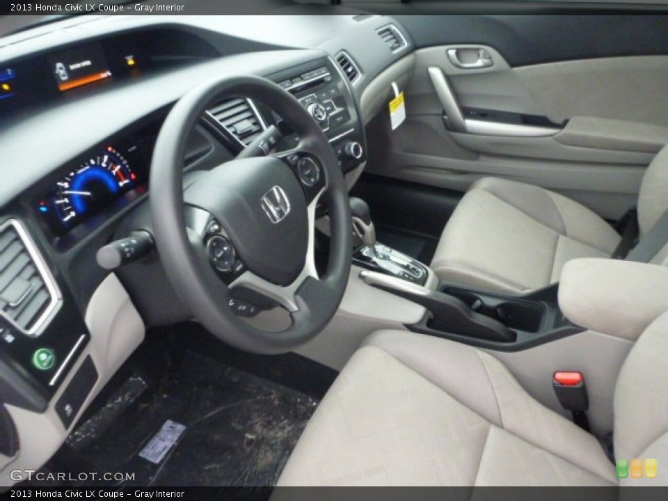 Gray Interior Photo for the 2013 Honda Civic LX Coupe #77023482