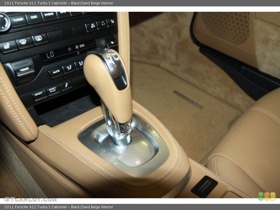 Black/Sand Beige Interior Transmission for the 2011 Porsche 911 Turbo S Cabriolet #77023659