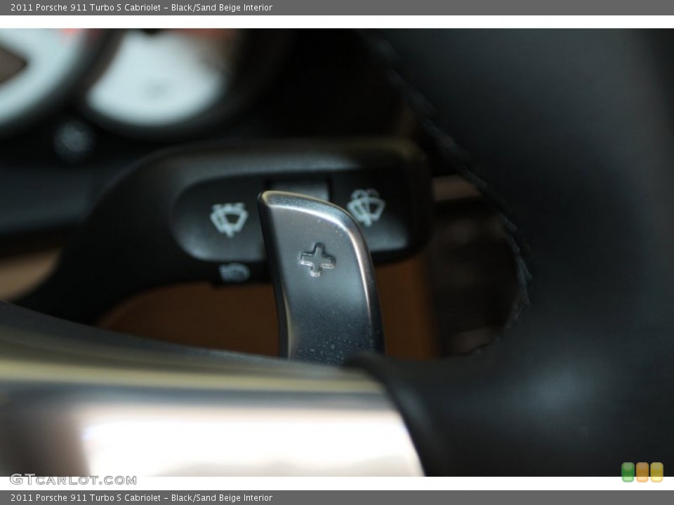 Black/Sand Beige Interior Transmission for the 2011 Porsche 911 Turbo S Cabriolet #77023776