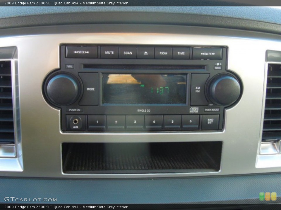 Medium Slate Gray Interior Audio System for the 2009 Dodge Ram 2500 SLT Quad Cab 4x4 #77024000