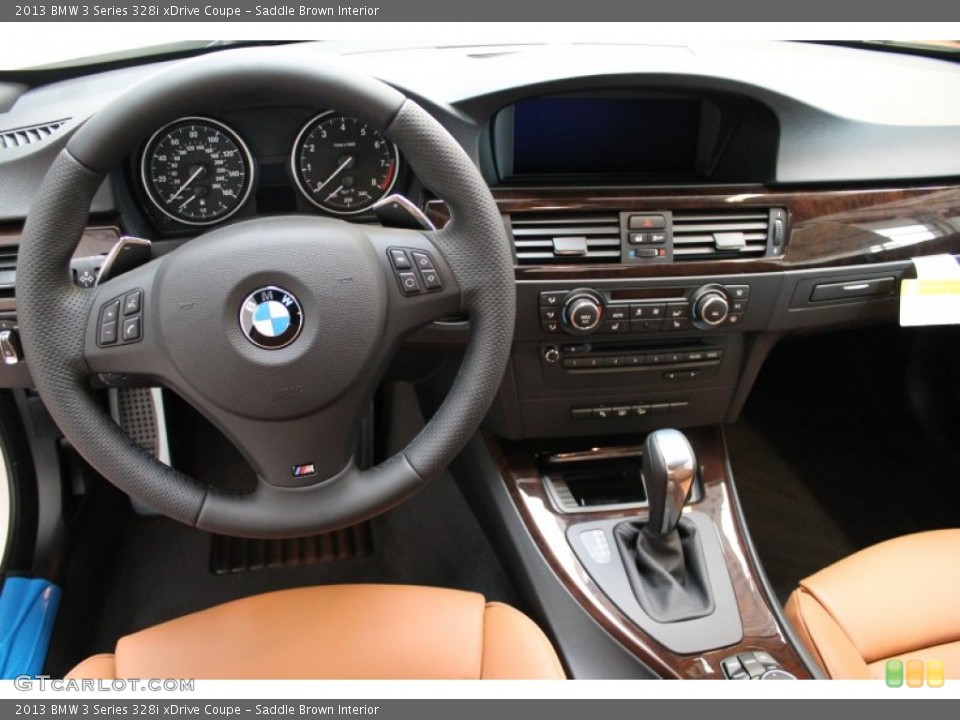 Saddle Brown Interior Dashboard for the 2013 BMW 3 Series 328i xDrive Coupe #77024112