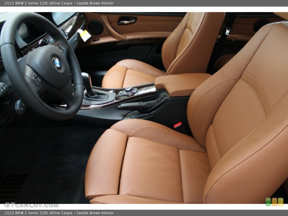 Saddle Brown Interior Front Seat for the 2013 BMW 3 Series 328i xDrive Coupe #77024154