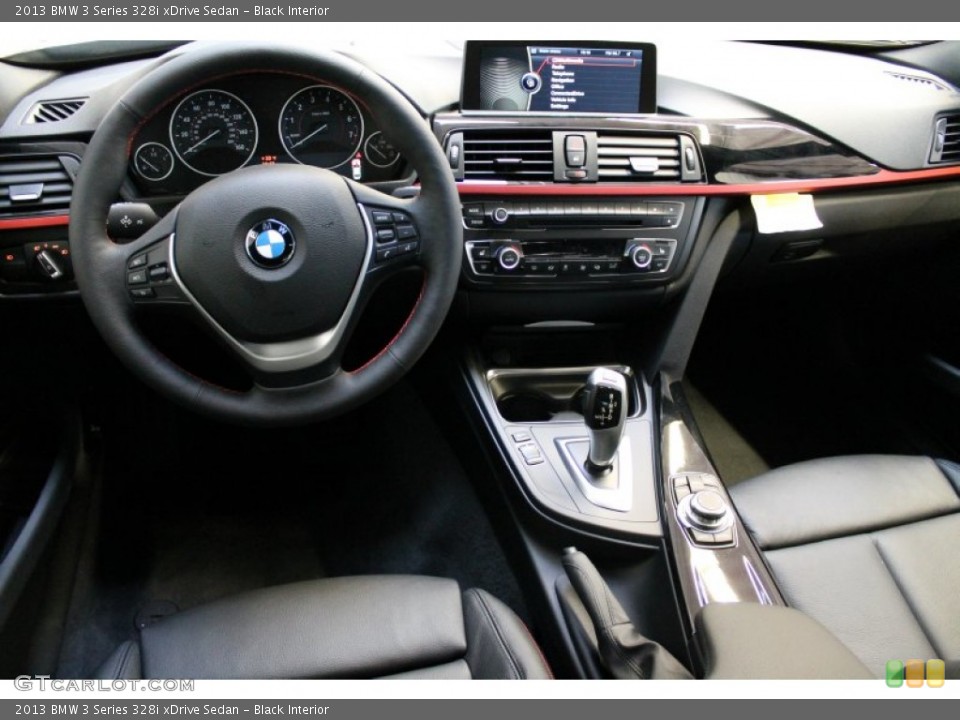 Black Interior Dashboard for the 2013 BMW 3 Series 328i xDrive Sedan #77024445