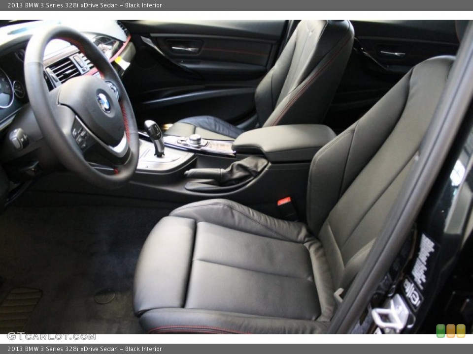 Black Interior Front Seat for the 2013 BMW 3 Series 328i xDrive Sedan #77024477
