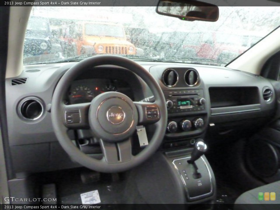 Dark Slate Gray Interior Dashboard for the 2013 Jeep Compass Sport 4x4 #77024661
