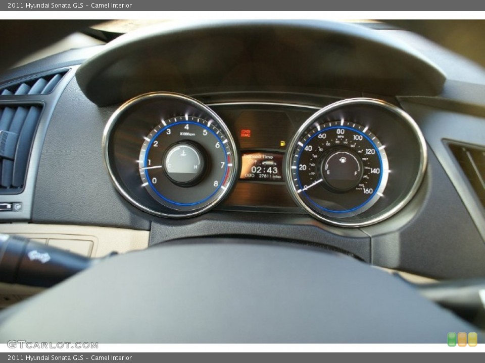 Camel Interior Gauges for the 2011 Hyundai Sonata GLS #77024886