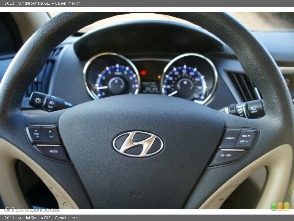Camel Interior Steering Wheel for the 2011 Hyundai Sonata GLS #77024913