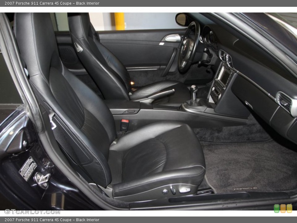 Black Interior Front Seat for the 2007 Porsche 911 Carrera 4S Coupe #77025138