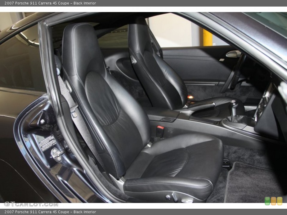 Black Interior Front Seat for the 2007 Porsche 911 Carrera 4S Coupe #77025160