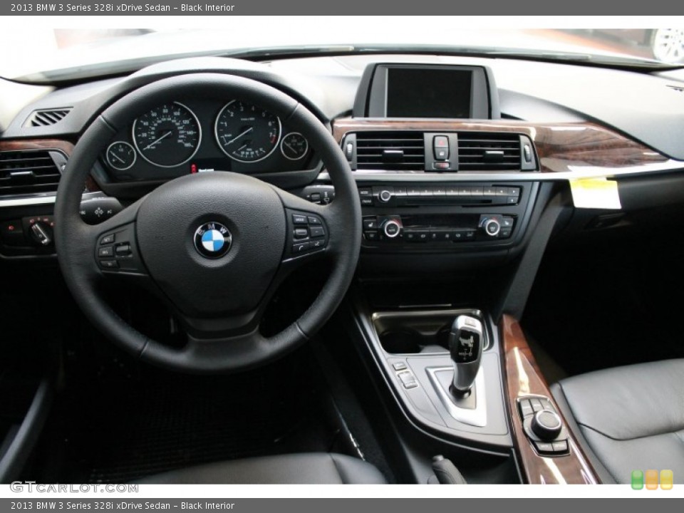 Black Interior Dashboard for the 2013 BMW 3 Series 328i xDrive Sedan #77025425