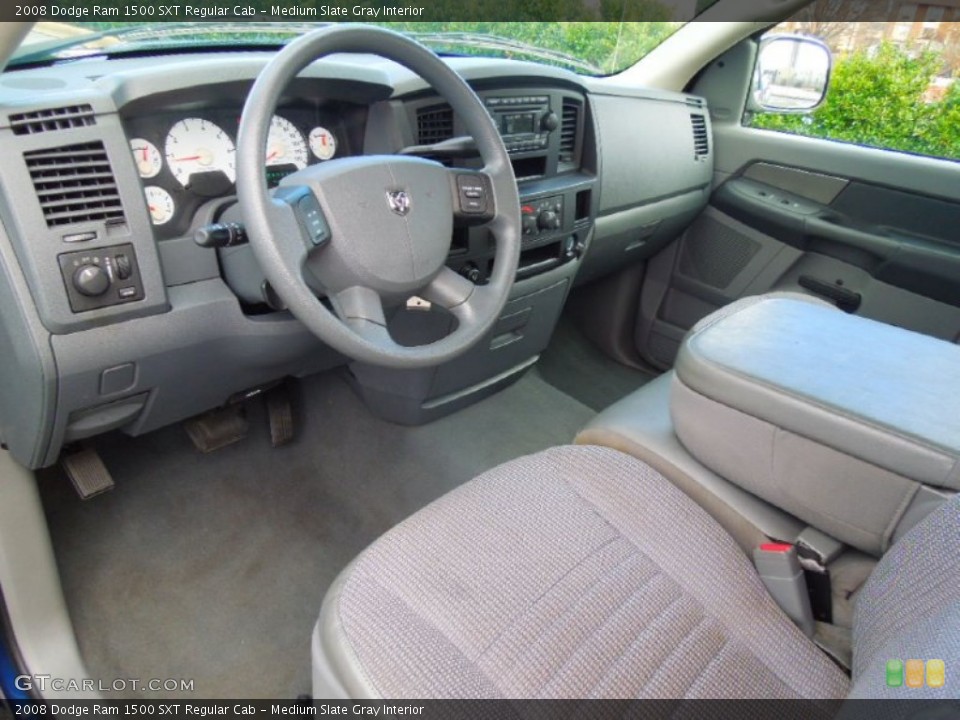 Medium Slate Gray Interior Prime Interior for the 2008 Dodge Ram 1500 SXT Regular Cab #77025697