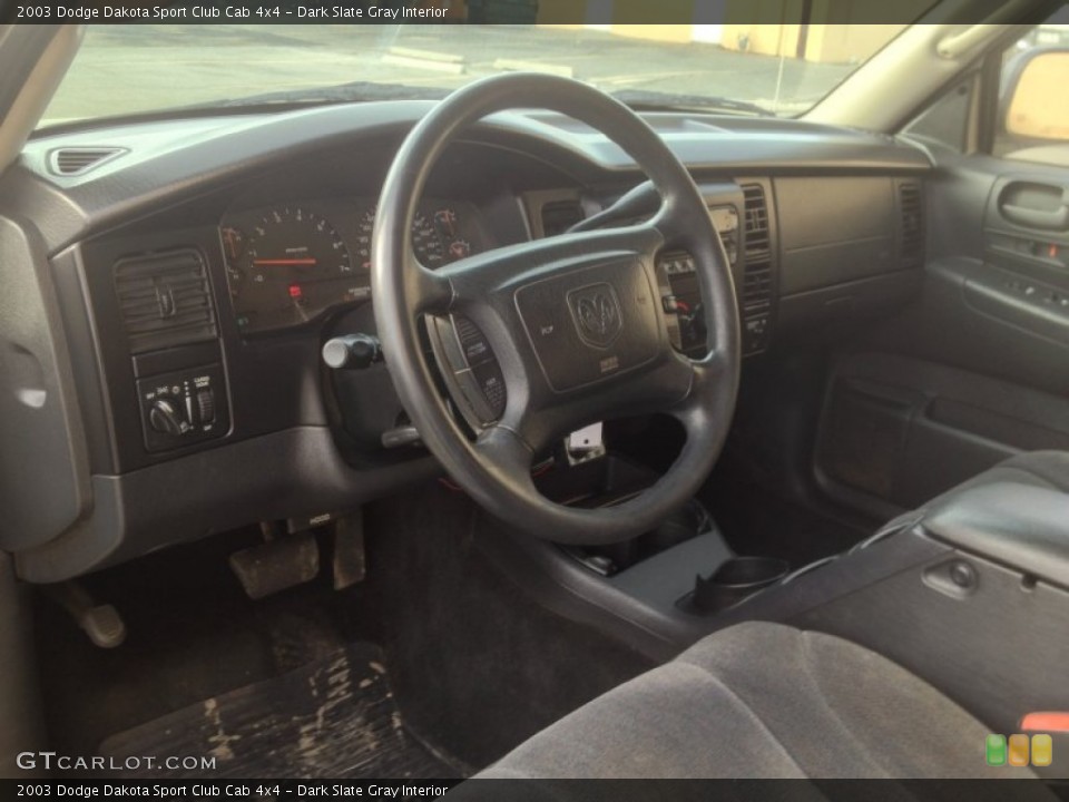 Dark Slate Gray Interior Prime Interior for the 2003 Dodge Dakota Sport Club Cab 4x4 #77026465