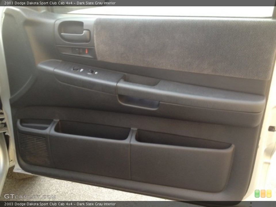Dark Slate Gray Interior Door Panel for the 2003 Dodge Dakota Sport Club Cab 4x4 #77026483