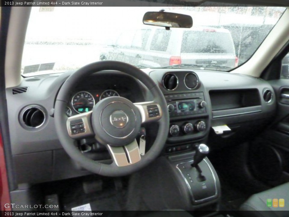 Dark Slate Gray Interior Dashboard for the 2013 Jeep Patriot Limited 4x4 #77026752