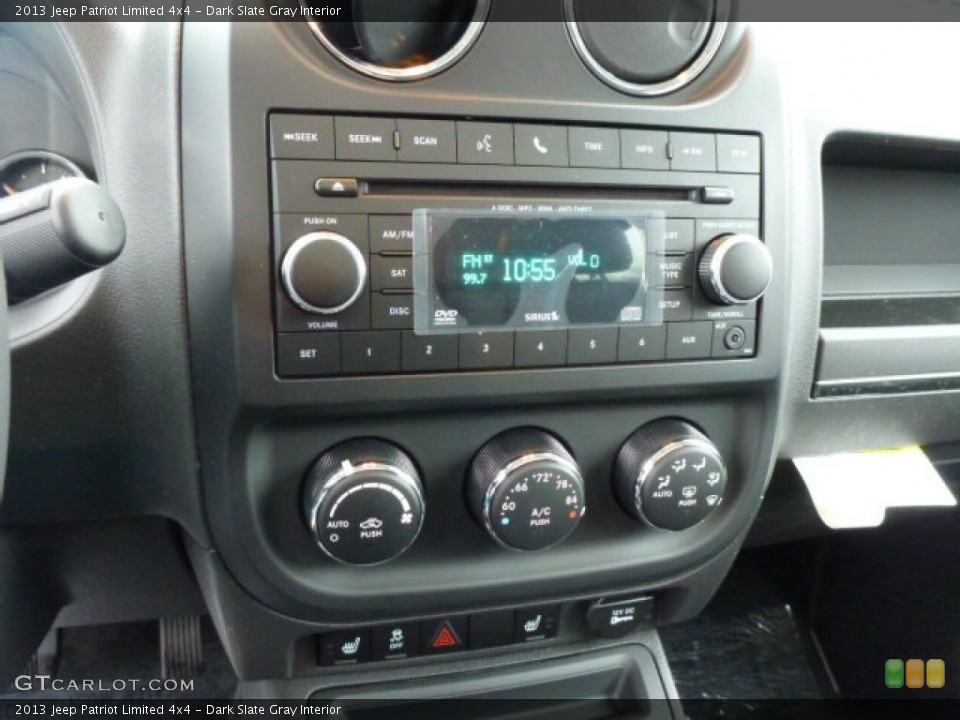 Dark Slate Gray Interior Controls for the 2013 Jeep Patriot Limited 4x4 #77026875