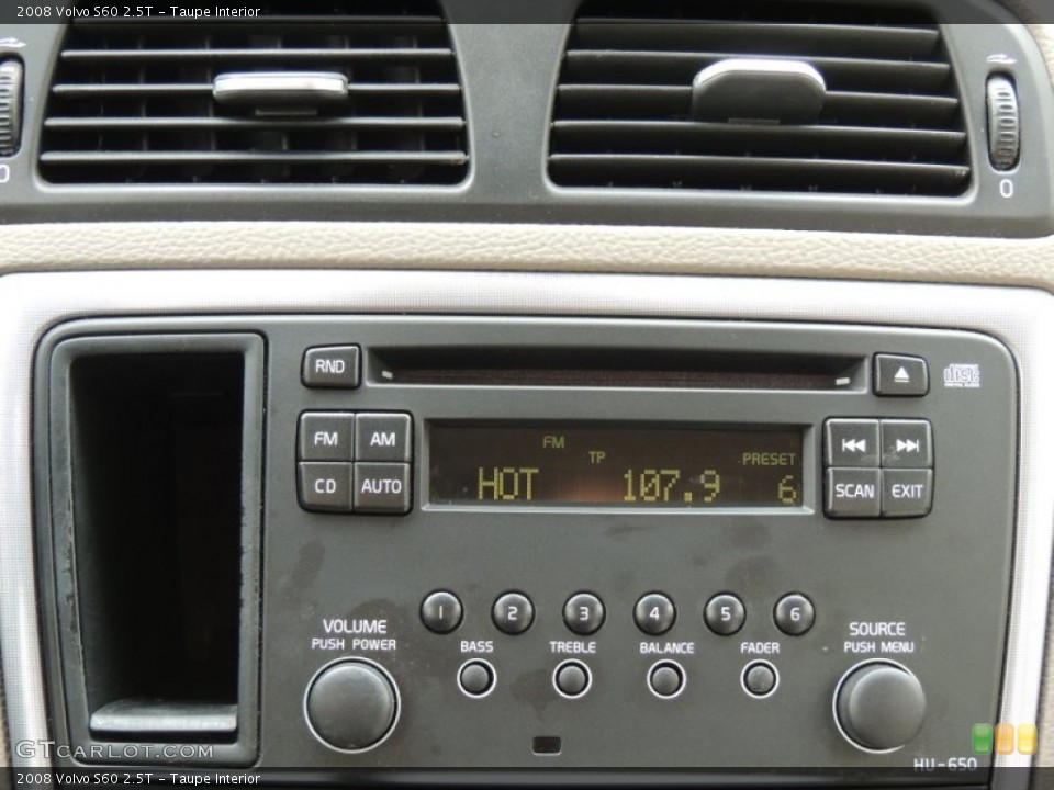 Taupe Interior Audio System for the 2008 Volvo S60 2.5T #77027373