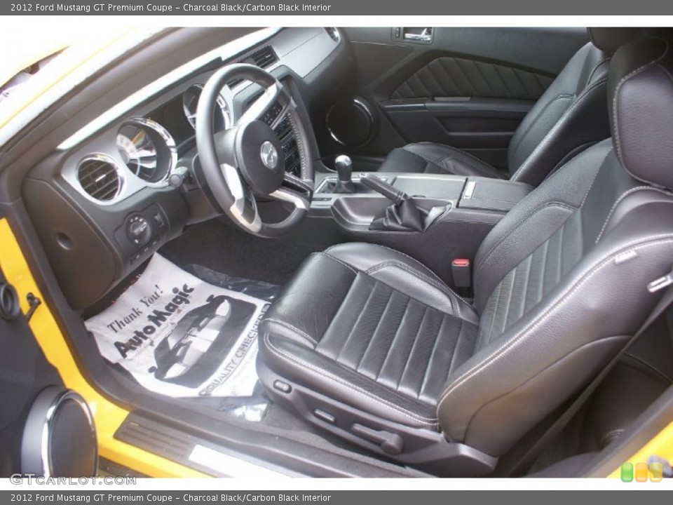 Charcoal Black/Carbon Black Interior Photo for the 2012 Ford Mustang GT Premium Coupe #77027707