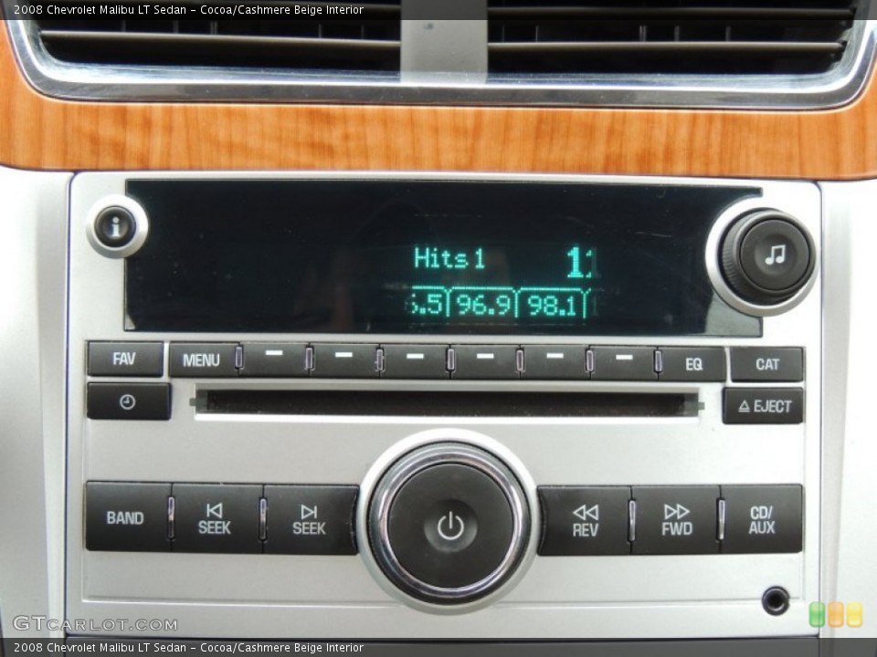 Cocoa/Cashmere Beige Interior Audio System for the 2008 Chevrolet Malibu LT Sedan #77027898