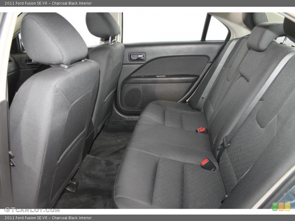 Charcoal Black Interior Rear Seat for the 2011 Ford Fusion SE V6 #77028255