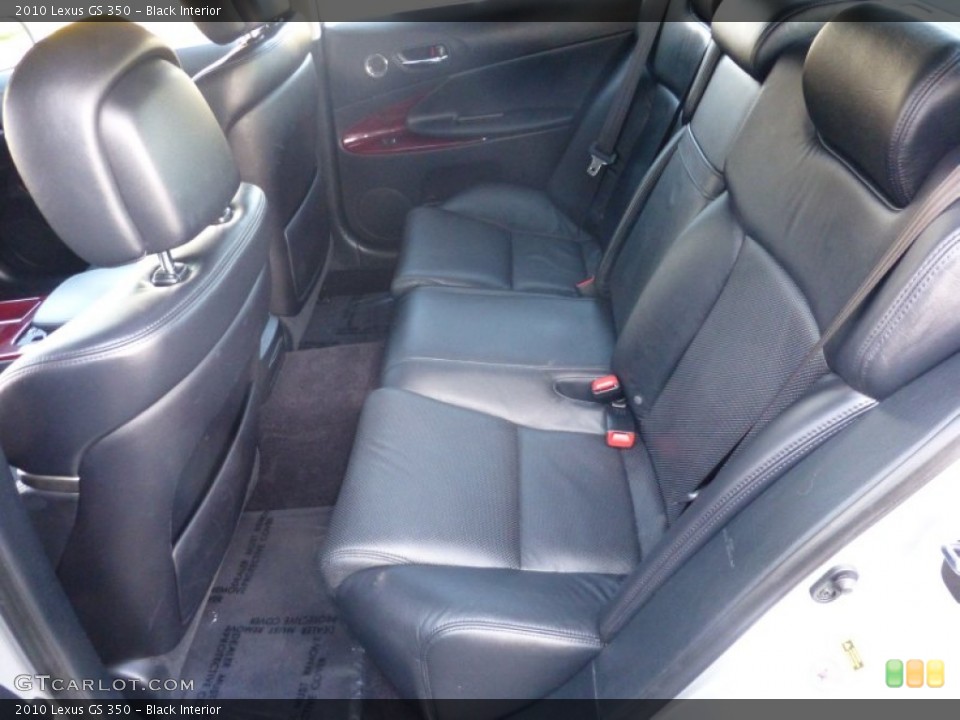 Black Interior Rear Seat for the 2010 Lexus GS 350 #77028309