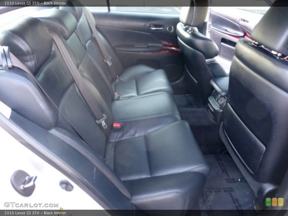 Black Interior Rear Seat for the 2010 Lexus GS 350 #77028382
