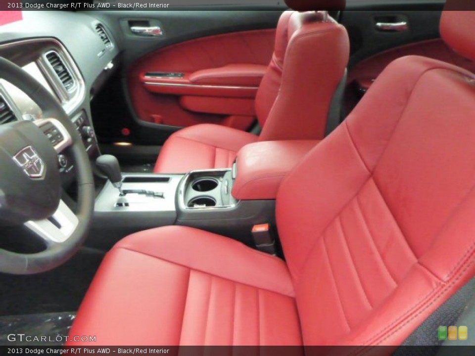 Black/Red Interior Photo for the 2013 Dodge Charger R/T Plus AWD #77028399