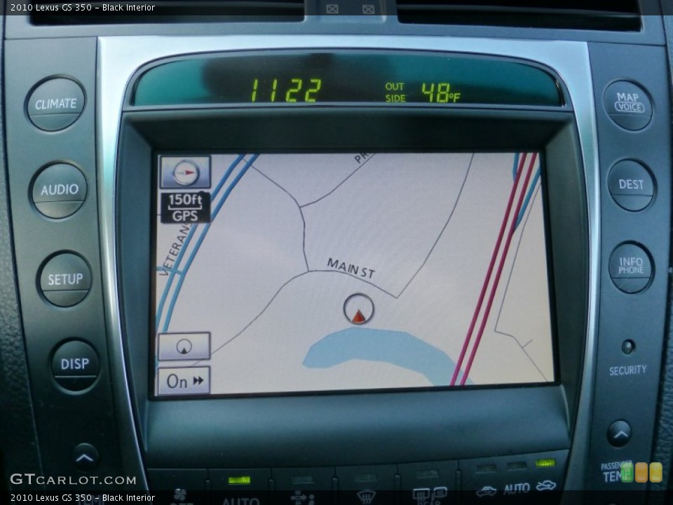 Black Interior Navigation for the 2010 Lexus GS 350 #77028576