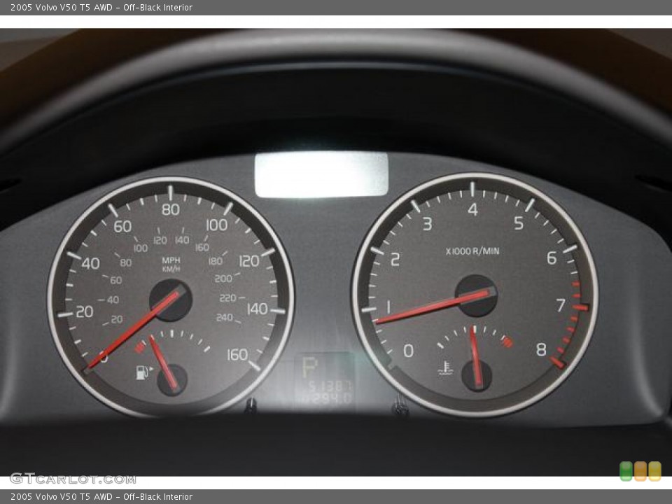 Off-Black Interior Gauges for the 2005 Volvo V50 T5 AWD #77028976